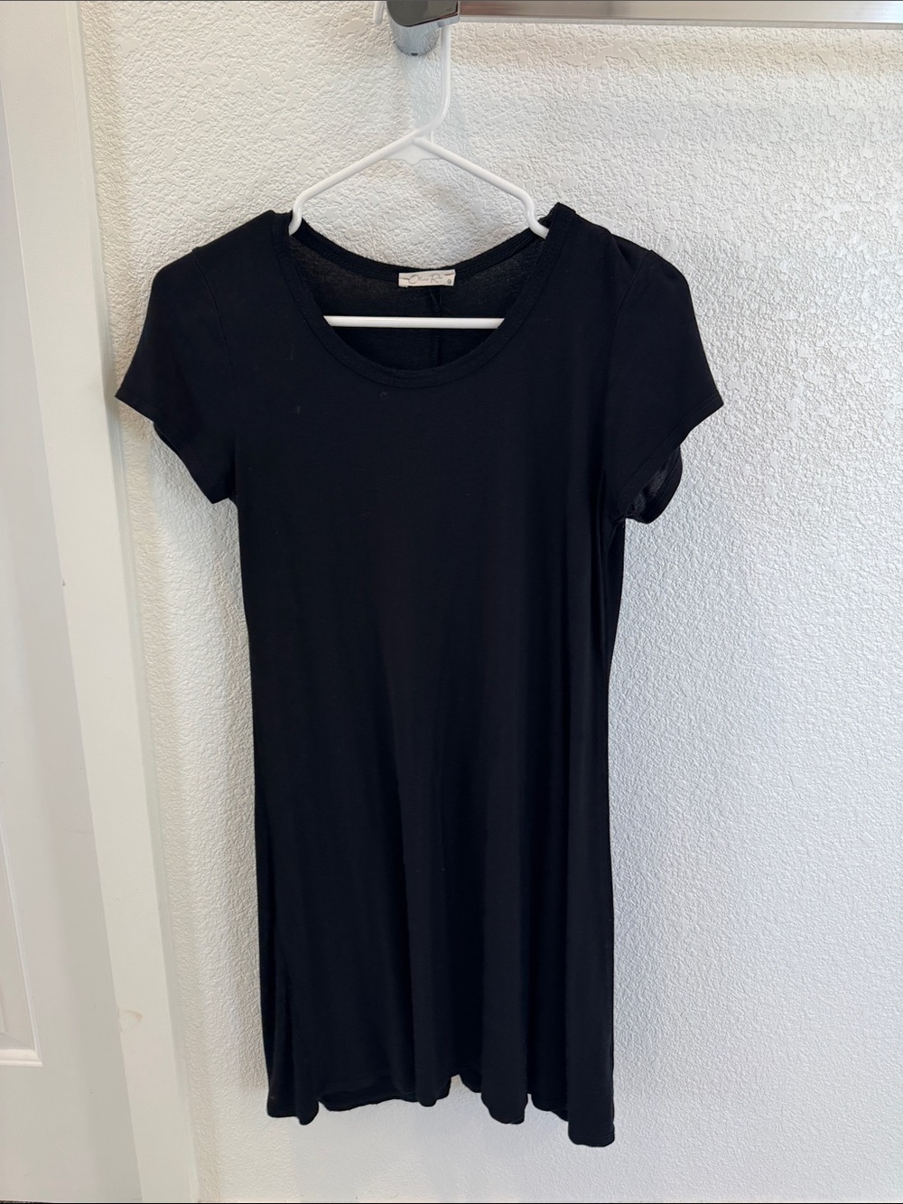 Women’s Classic Black Tee-Shirt Dress